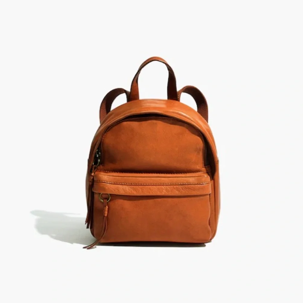 Madewell Brown Mini Leather Backpack 🤎